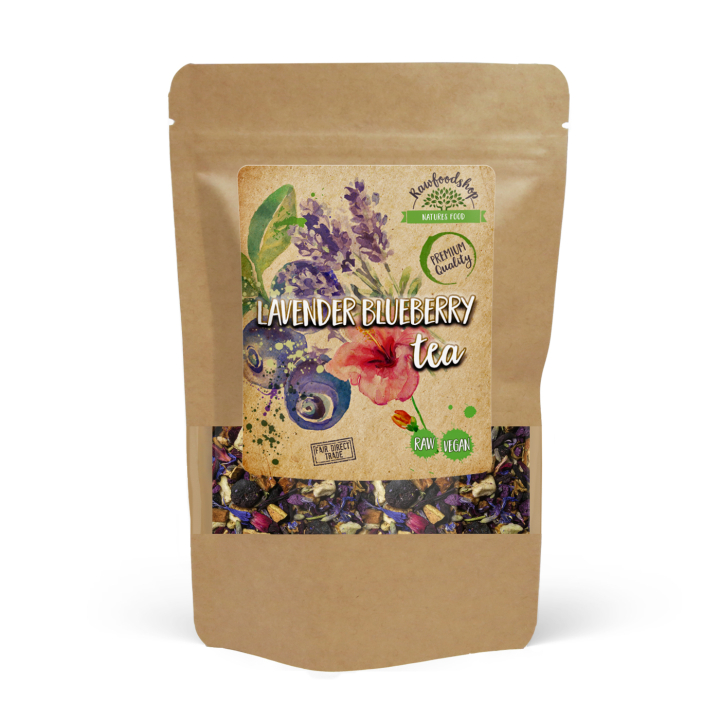 Lavender Blueberry Te 50g i gruppen Råvaror & Dryck / Drycker / Teer hos Rawfoodshop Scandinavia AB (402505)