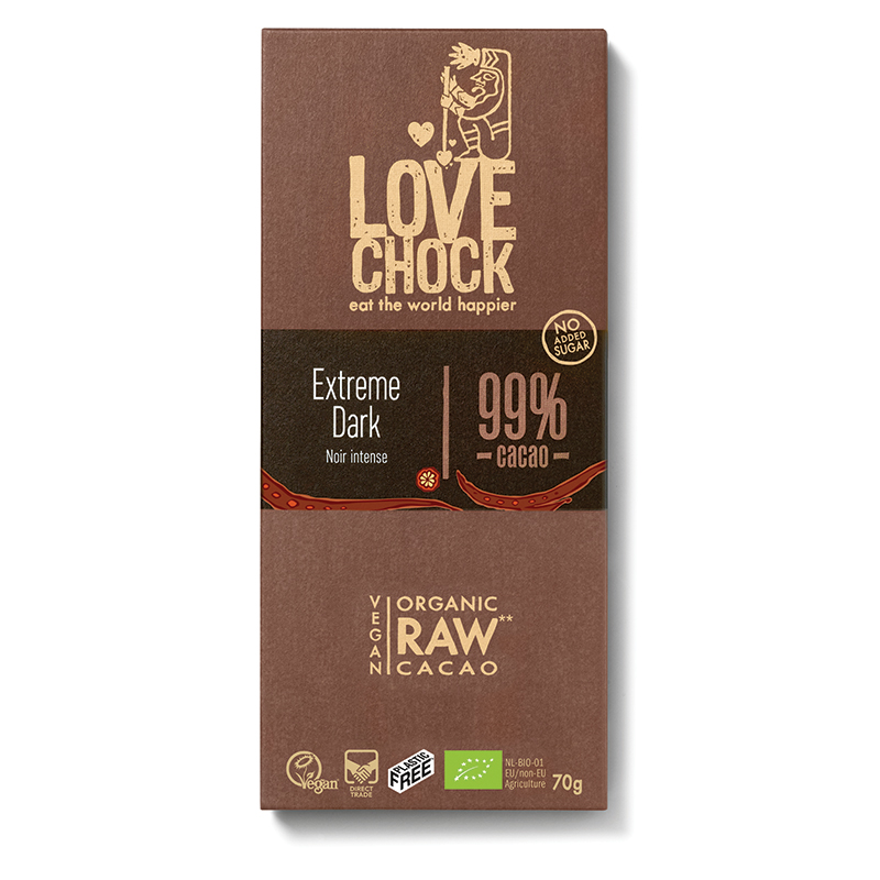 Choklad Mörk 99% EKO 70g  i gruppen Råvaror & Dryck / Godis & Choklad / Choklad & Bars hos Rawfoodshop Scandinavia AB (4048)