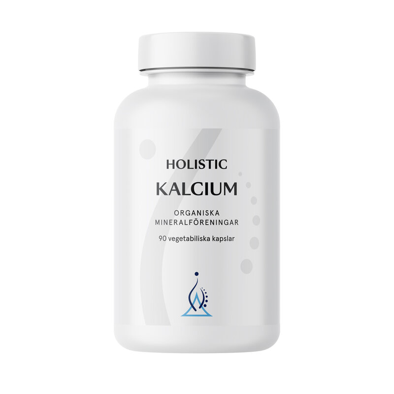 Holistic Kalcium 90kaps i gruppen Hälsa / Kosttillskott / Mineraler hos Rawfoodshop Scandinavia AB (4060)