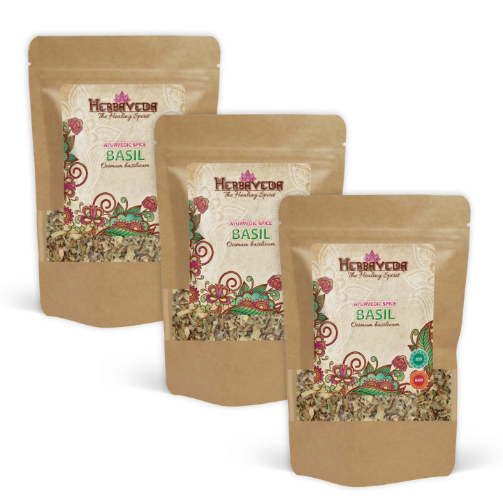 Basilika EKO 30g x 3 paket i gruppen Råvaror & Dryck / Skafferiet / Kryddor & Salt hos Rawfoodshop Scandinavia AB (406031-SET3)