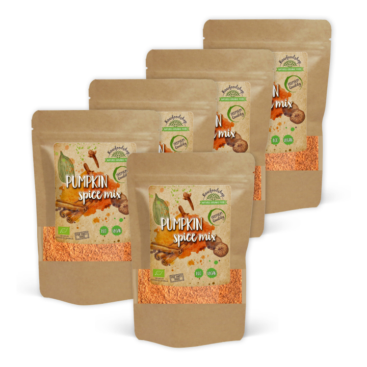 Pumpkin Spice Mix EKO 100g x 5 paket i gruppen Råvaror & Dryck / Skafferiet / Kryddor & Salt hos Rawfoodshop Scandinavia AB (406501-SET5)