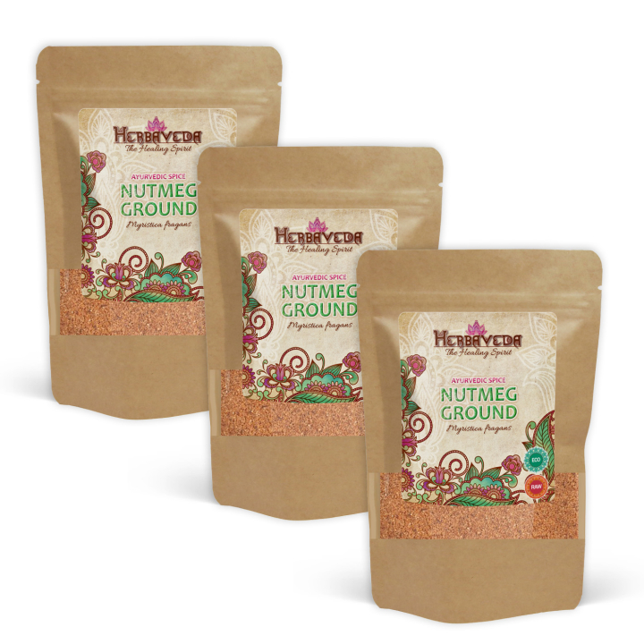 Muskot Mald EKO 50g x 3 paket i gruppen Råvaror & Dryck / Skafferiet / Kryddor & Salt hos Rawfoodshop Scandinavia AB (406731-SET3)
