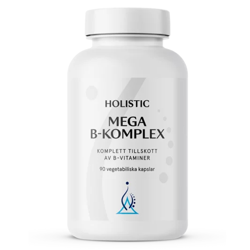 Holistic Mega B-Komplex 90kaps i gruppen Kosttillskott / Vitaminer / Vitamin B hos Rawfoodshop Scandinavia AB (4123)