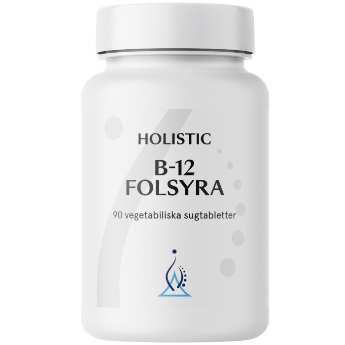 Holistic B-12 90st i gruppen Hälsa / Kosttillskott / Vitaminer / Enkla vitaminer hos Rawfoodshop Scandinavia AB (41250)