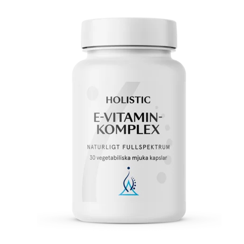 Holistic E-Vitamin komplex 30kaps i gruppen Hälsa / Kosttillskott / Vitaminer / Enkla vitaminer hos Rawfoodshop Scandinavia AB (4134)