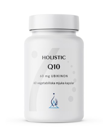 Holistic Q10 60kaps i gruppen Hälsa / Kosttillskott / Vitaminer / Enkla vitaminer hos Rawfoodshop Scandinavia AB (4138)