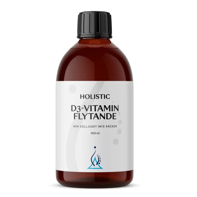 Holistic D3-Vitamin Flytande 500ml i gruppen Kosttillskott / Vitaminer / Enkla vitaminer hos Rawfoodshop Scandinavia AB (4141)