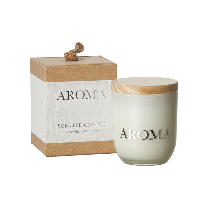 AROMA Doftljus M Rose, gardenia & bergamot i gruppen Hem & Själ / Ritual & Ceremoni / Rökelse, Ljus & Dofter hos Rawfoodshop Scandinavia AB (420-061-05)