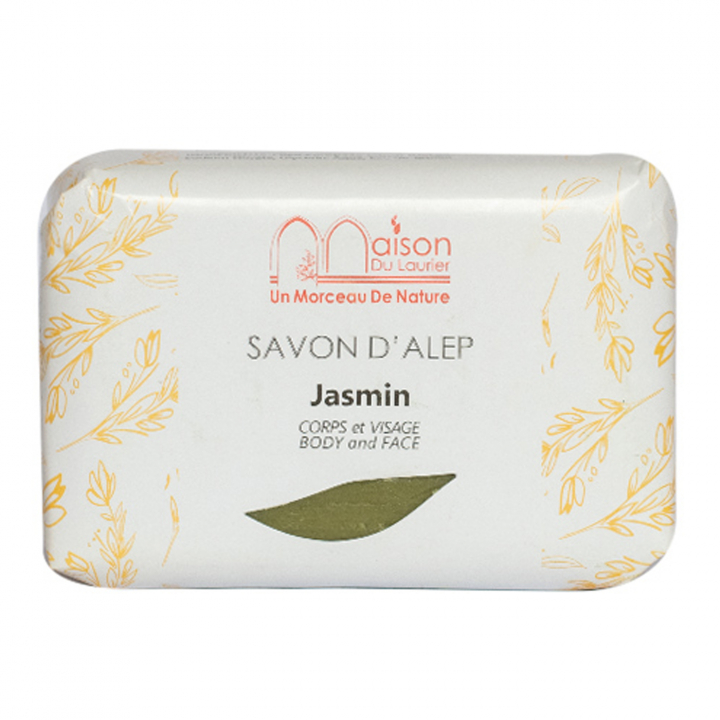 Aleppotvål Jasmine 100g i gruppen Hud & Kropp / Kropp / Handtvål hos Rawfoodshop Scandinavia AB (429130)