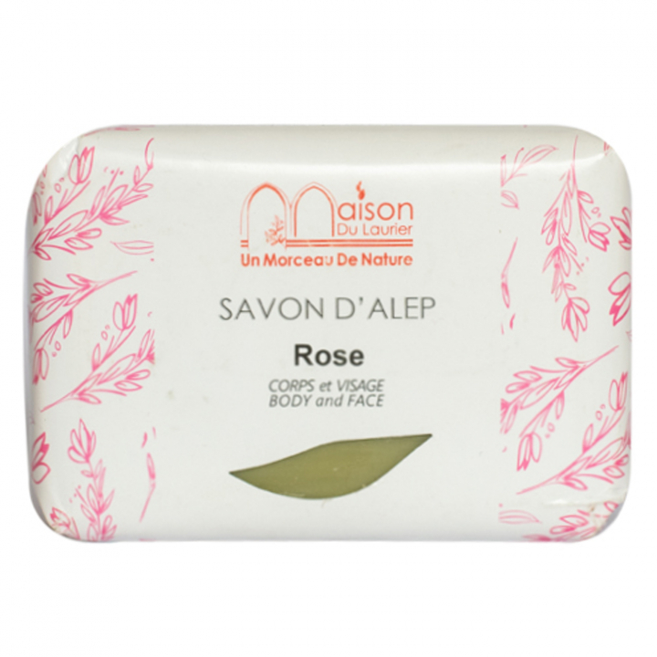 Aleppotvål Rose 100g i gruppen Hud & Kropp / Kropp / Handtvål hos Rawfoodshop Scandinavia AB (429147)