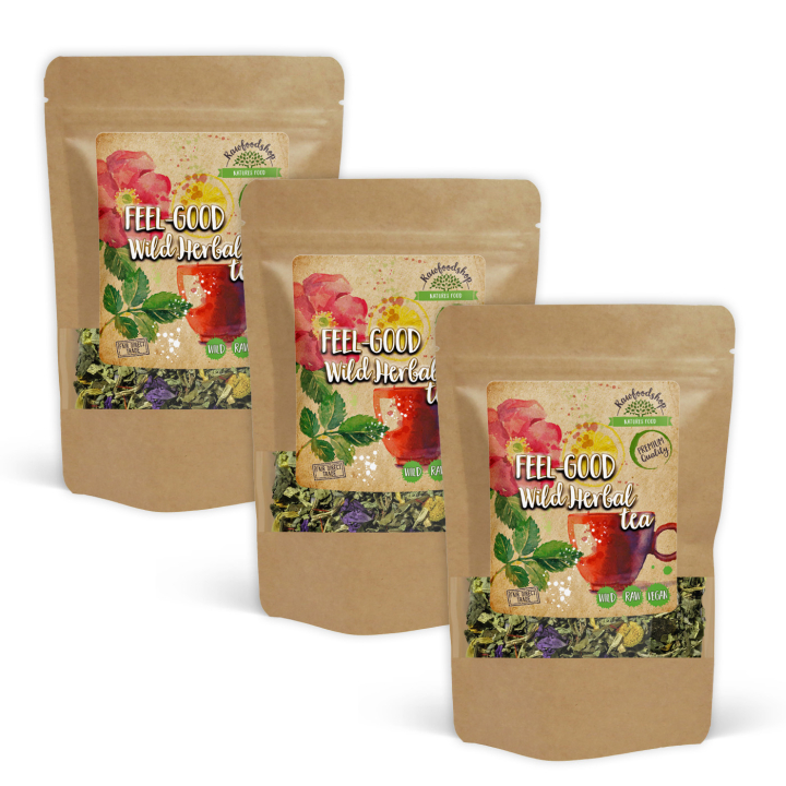 Feel Good Vild Örtte 100g x 3 paket i gruppen Råvaror & Dryck / Drycker / Teer hos Rawfoodshop Scandinavia AB (43185-SET3)
