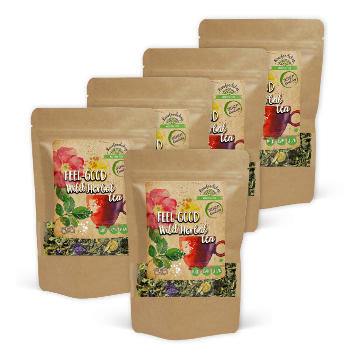 Feel Good Vild Örtte 100g x 5 paket i gruppen Råvaror & Dryck / Drycker / Teer hos Rawfoodshop Scandinavia AB (43185-SET5)