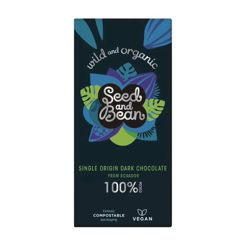 Seed & Bean Choklad Mörk 100% 75g i gruppen Råvaror & Dryck / Godis & Choklad / Choklad & Bars hos Rawfoodshop Scandinavia AB (4329)