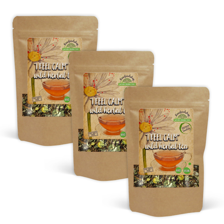 I Feel Calm Vild Örtte 100g x 3 paket i gruppen Råvaror & Dryck / Drycker / Teer hos Rawfoodshop Scandinavia AB (43335-SET3)
