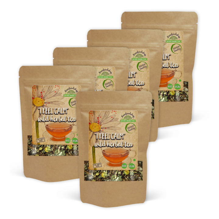 I Feel Calm Vild Örtte 100g x 5 paket i gruppen Råvaror & Dryck / Drycker / Teer hos Rawfoodshop Scandinavia AB (43335-SET5)