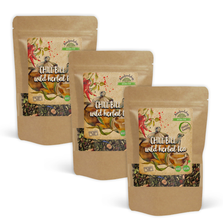 Chill Bill Vild Örtte 100g x 3 paket i gruppen Råvaror & Dryck / Drycker / Teer hos Rawfoodshop Scandinavia AB (43341-SET3)