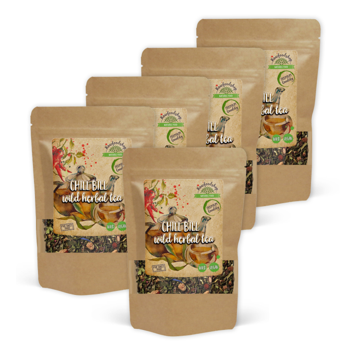 Chill Bill Vild Örtte 100g x 5 paket i gruppen Råvaror & Dryck / Drycker / Teer hos Rawfoodshop Scandinavia AB (43341-SET5)