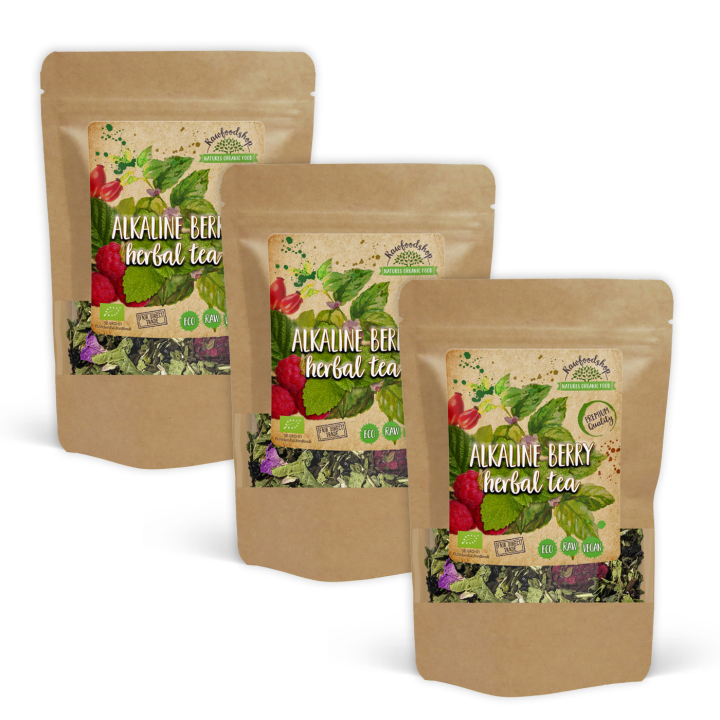 Bär & Ört Te EKO 100g x 3 paket i gruppen Råvaror & Dryck / Drycker / Teer hos Rawfoodshop Scandinavia AB (437121-SET3)