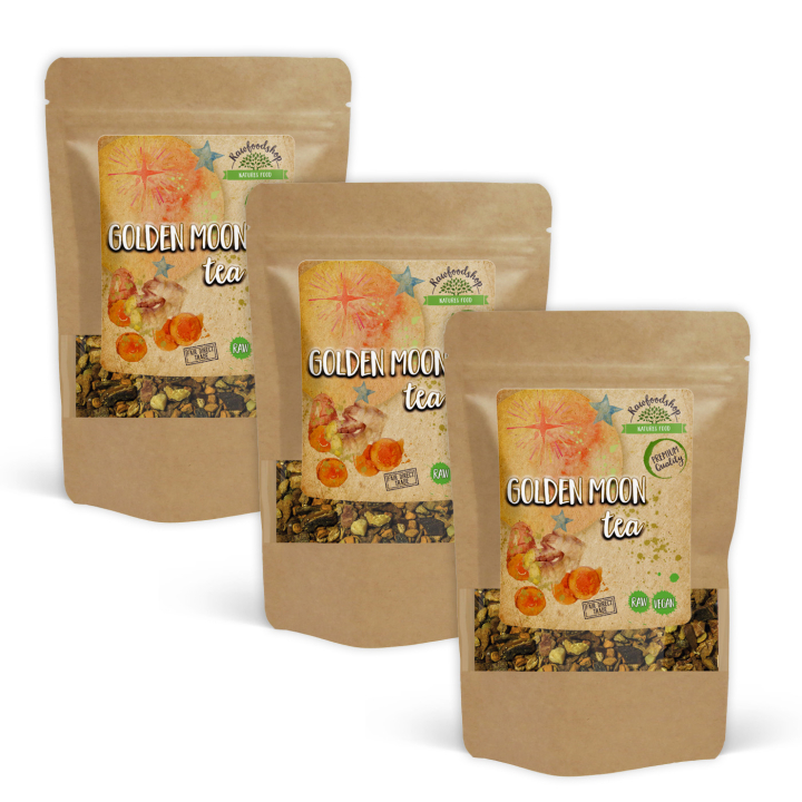 Golden Moon Te 50g x 3 paket i gruppen Råvaror & Dryck / Drycker / Teer hos Rawfoodshop Scandinavia AB (437195-SET3)