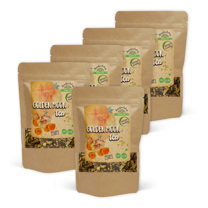 Golden Moon Te 50g x 5 paket i gruppen Råvaror & Dryck / Drycker / Teer hos Rawfoodshop Scandinavia AB (437195-SET5)