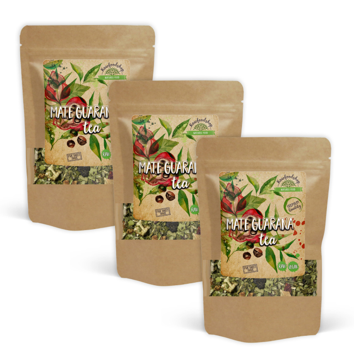 Maté Guarana Te 50g x 3 paket i gruppen Råvaror & Dryck / Drycker / Teer hos Rawfoodshop Scandinavia AB (437215-SET3)