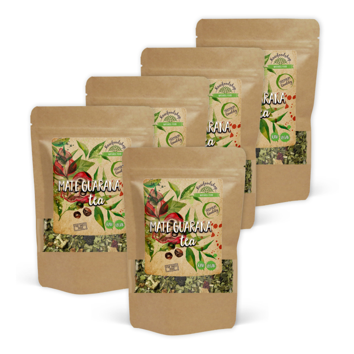 Maté Guarana Te 50g x 5 paket i gruppen Råvaror & Dryck / Drycker / Teer hos Rawfoodshop Scandinavia AB (437215-SET5)