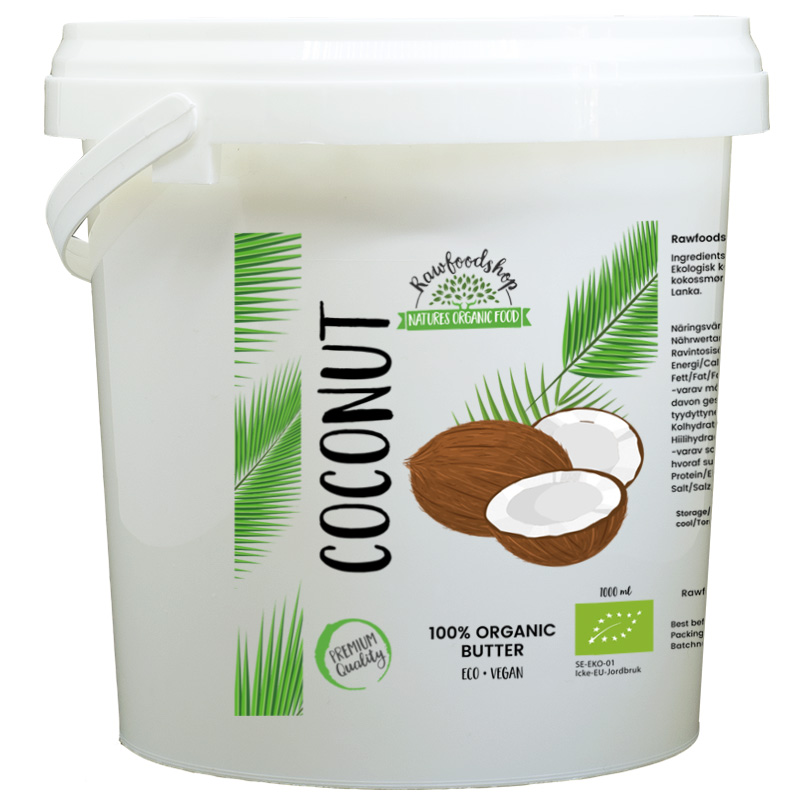 Kokosnötsmör EKO 1000ml i gruppen Råvaror & Dryck / Skafferiet / Smör & Krämiga Pålägg hos Rawfoodshop Scandinavia AB (46013FT-1000)