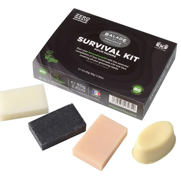 Survival Kit För Män 4x20g i gruppen Kroppsvård / Färdiga produkter hos Rawfoodshop Scandinavia AB (500048)