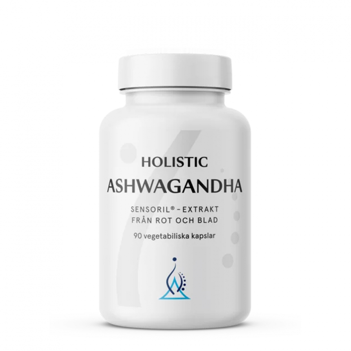 Holistic Ashwagandha 90 kaps i gruppen Hälsa / Användningsområde / Hjärna & Minne hos Rawfoodshop Scandinavia AB (51520)
