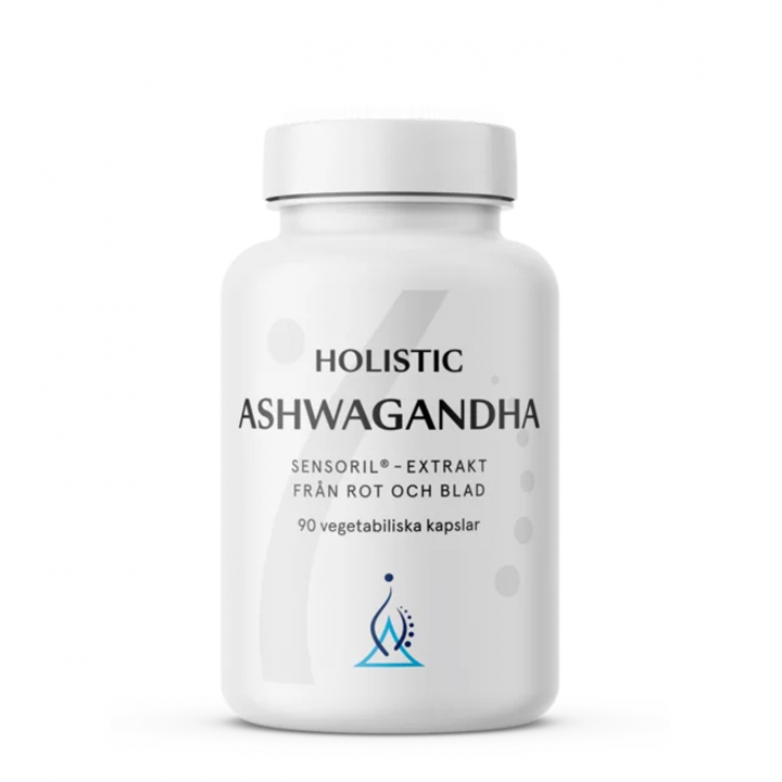 Holistic Ashwagandha 90 kaps i gruppen Kosttillskott / Användningsområde / Hjärna & Minne hos Rawfoodshop Scandinavia AB (51520)