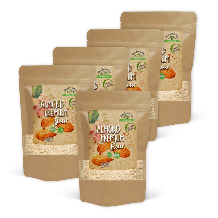 Mandelmjöl Premium RAW 500g x 5 paket i gruppen Råvaror & Dryck / Bakning / Mjöler hos Rawfoodshop Scandinavia AB (5302205500-SET5)