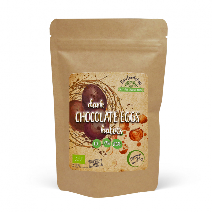 Choklad halvor mörk EKO RAW 75g i gruppen Råvaror & Dryck / Godis & Choklad / Choklad & Bars hos Rawfoodshop Scandinavia AB (538075)