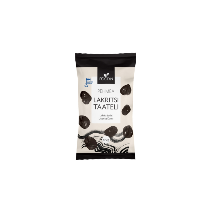 Lakrits Dadlar 170g i gruppen Råvaror & Dryck / Godis & Choklad / Godis hos Rawfoodshop Scandinavia AB (6430048231632)