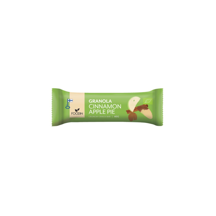 Granola Bar Kanel Äpple EKO 40g i gruppen Råvaror & Dryck / Godis & Choklad / Choklad & Bars hos Rawfoodshop Scandinavia AB (6430048233766)