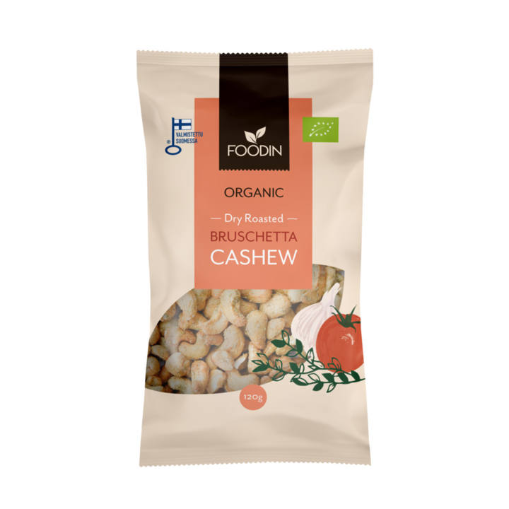 Cashewnötter Bruschetta EKO 120g i gruppen Råvaror & Dryck / Godis & Choklad / Snacks hos Rawfoodshop Scandinavia AB (6430048234671)