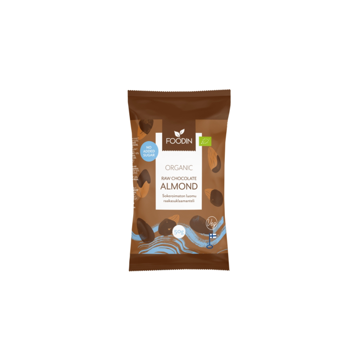 Mandlar i Råchoklad Sockerfri EKO 50g i gruppen Råvaror & Dryck / Godis & Choklad / Snacks hos Rawfoodshop Scandinavia AB (6430048235418)