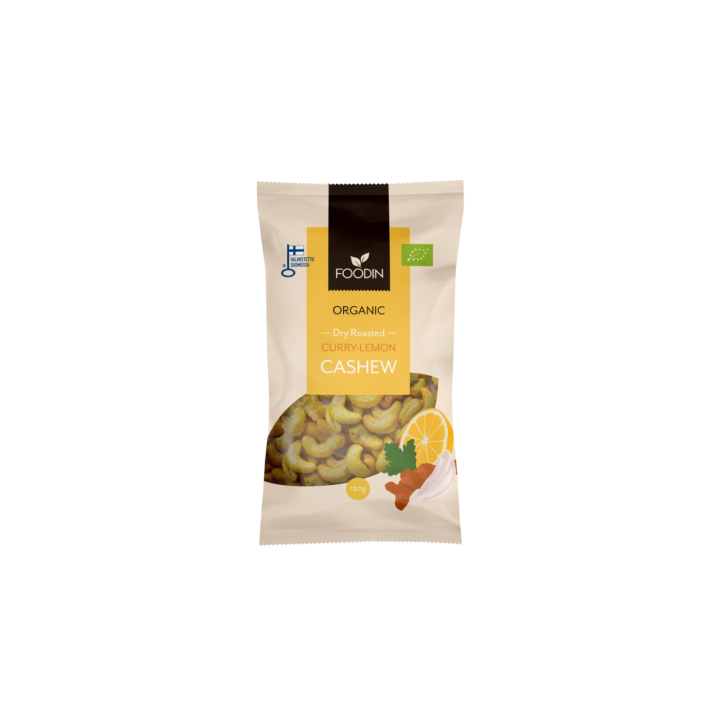 Cashewnötter Curry Citron EKO 120g i gruppen Råvaror & Dryck / Godis & Choklad / Snacks hos Rawfoodshop Scandinavia AB (6430048237771)