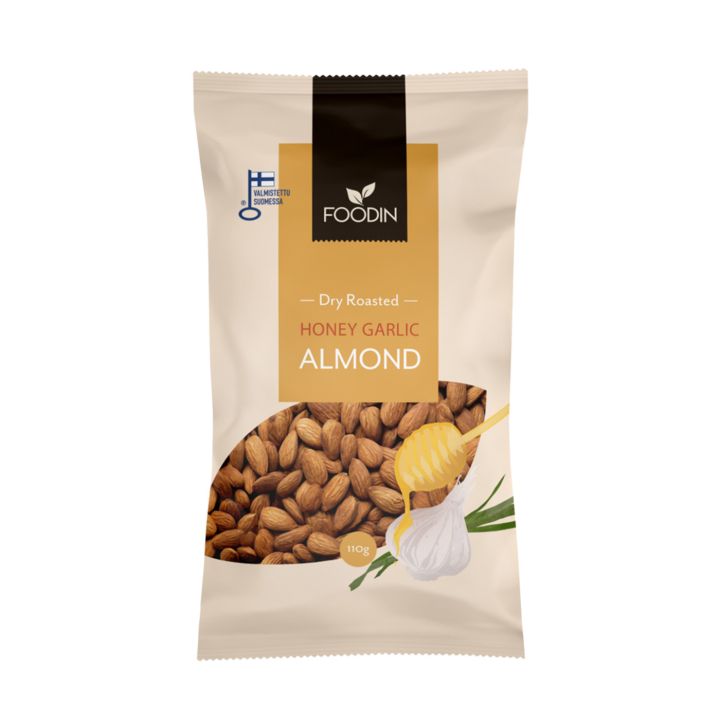 Mandlar Honung & Vitlök 110g i gruppen Råvaror & Dryck / Nötter / Mandel hos Rawfoodshop Scandinavia AB (6430048239416)