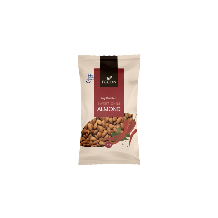 Mandlar Söt Chili 110g i gruppen Råvaror & Dryck / Nötter / Mandel hos Rawfoodshop Scandinavia AB (6430048239423)