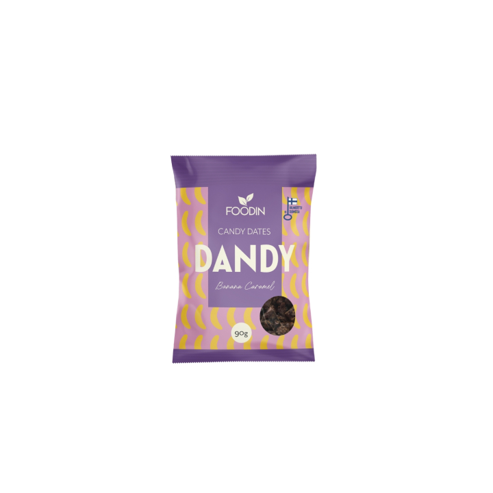 Dandy Dadlar Banan Karamell 90g i gruppen Råvaror & Dryck / Godis & Choklad / Godis hos Rawfoodshop Scandinavia AB (6430048239638)