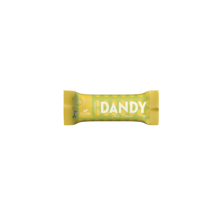 Dandy Dadel Bar Sur Citron 35g i gruppen Råvaror & Dryck / Godis & Choklad / Choklad & Bars hos Rawfoodshop Scandinavia AB (6430048239805)
