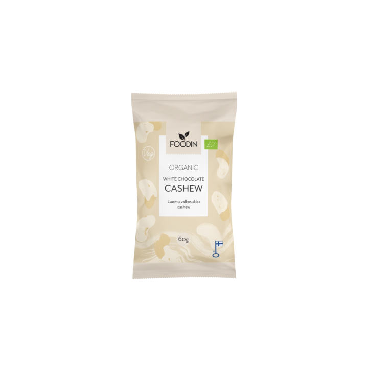 Cashewnötter i Vit Choklad EKO 60g i gruppen Råvaror & Dryck / Godis & Choklad / Snacks hos Rawfoodshop Scandinavia AB (6430051822629)