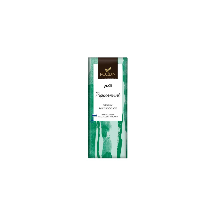 Choklad Pepparmint 70% RAW EKO 40g i gruppen Råvaror & Dryck / Godis & Choklad / Choklad & Bars hos Rawfoodshop Scandinavia AB (6430055212556)