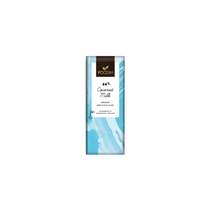 Choklad Kokosmjölk 44% RAW EKO 40g i gruppen Råvaror & Dryck / Godis & Choklad / Choklad & Bars hos Rawfoodshop Scandinavia AB (6430055214635)