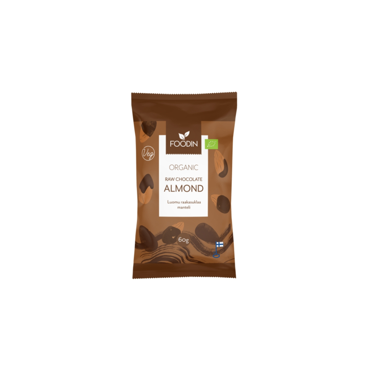 Mandlar i Råchoklad EKO 60g i gruppen Råvaror & Dryck / Godis & Choklad / Snacks hos Rawfoodshop Scandinavia AB (6430055215342)