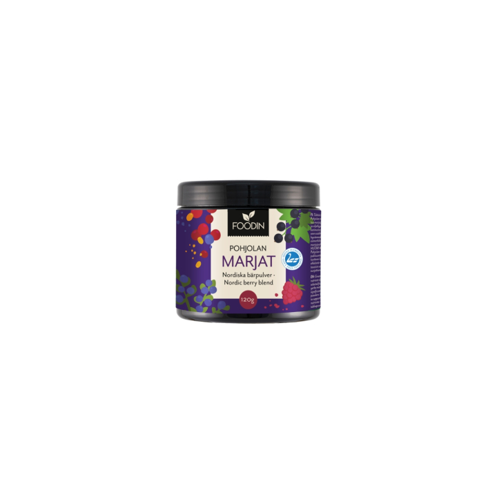 Nordiska Bärpulver 120g i gruppen Råvaror & Dryck / Frukt & Bär / Fruktpulver hos Rawfoodshop Scandinavia AB (6430055218824)