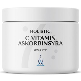 Holistic C-vitamin Askorbinsyra 250g i gruppen Hälsa / Kosttillskott / Vitaminer / Enkla vitaminer hos Rawfoodshop Scandinavia AB (6603)