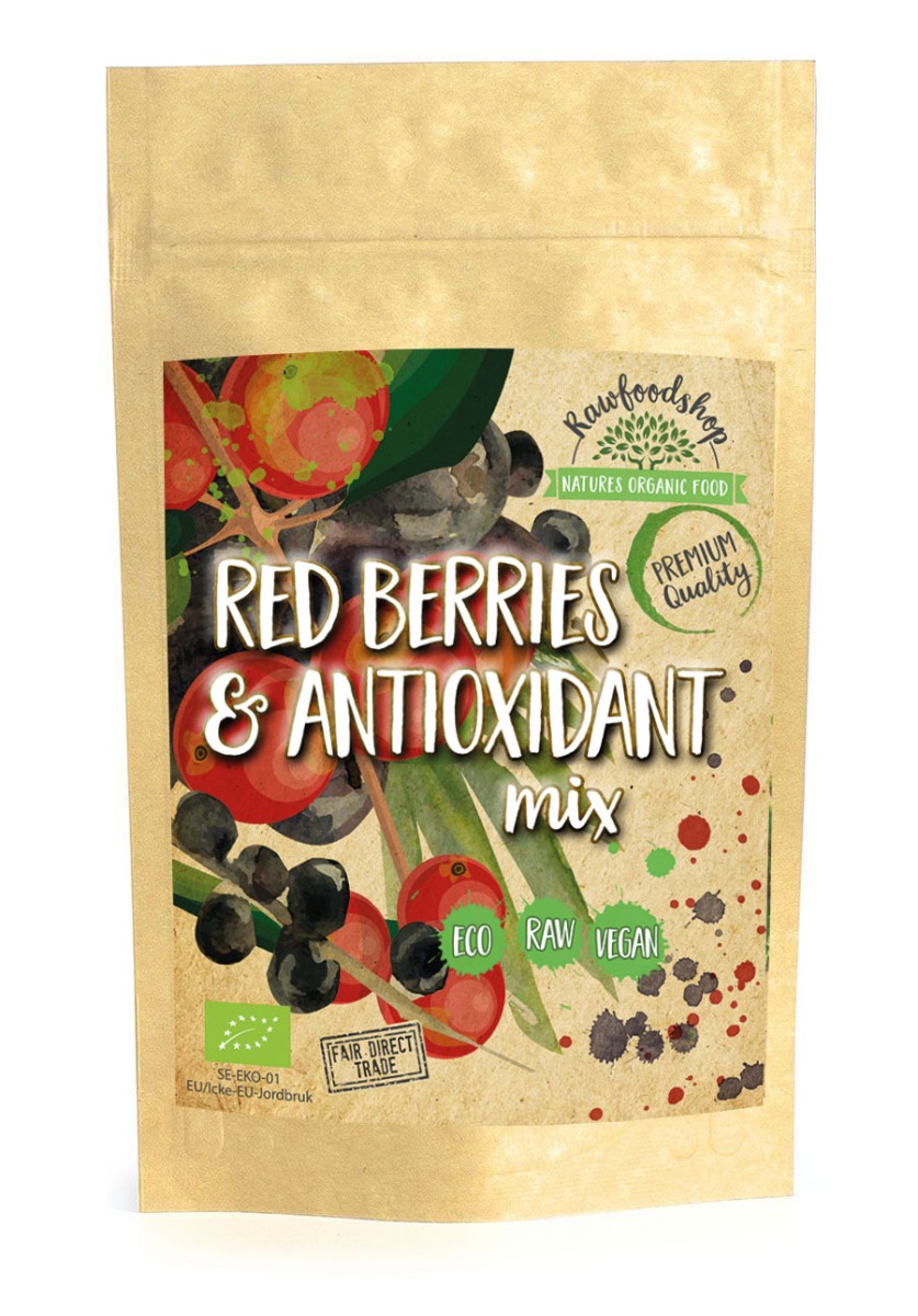 Red Berries & Antioxidant Mix EKO 150g i gruppen Råvaror & Dryck / Frukt & Bär / Fruktpulver hos Rawfoodshop Scandinavia AB (727414)