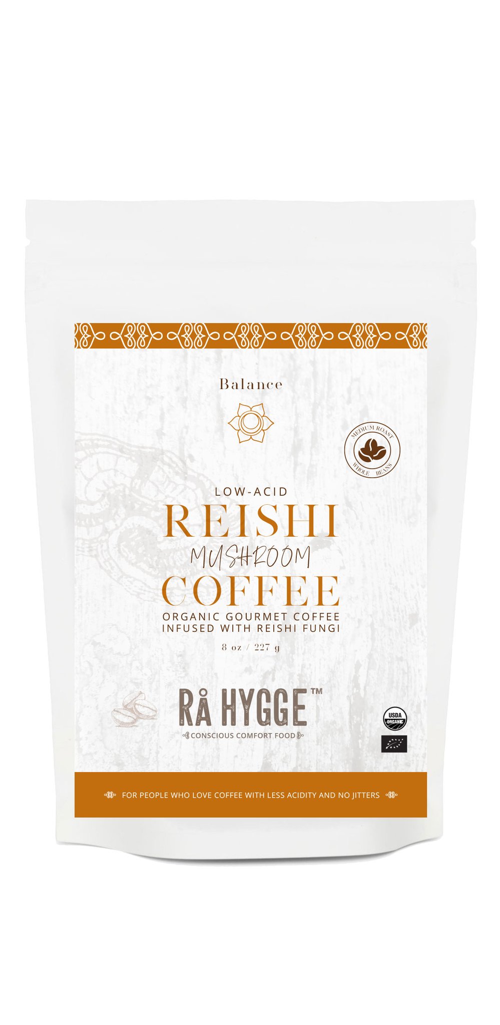 Reishi Bryggkaffe EKO 227g i gruppen Råvaror & Dryck / Drycker / Kaffe hos Rawfoodshop Scandinavia AB (730)