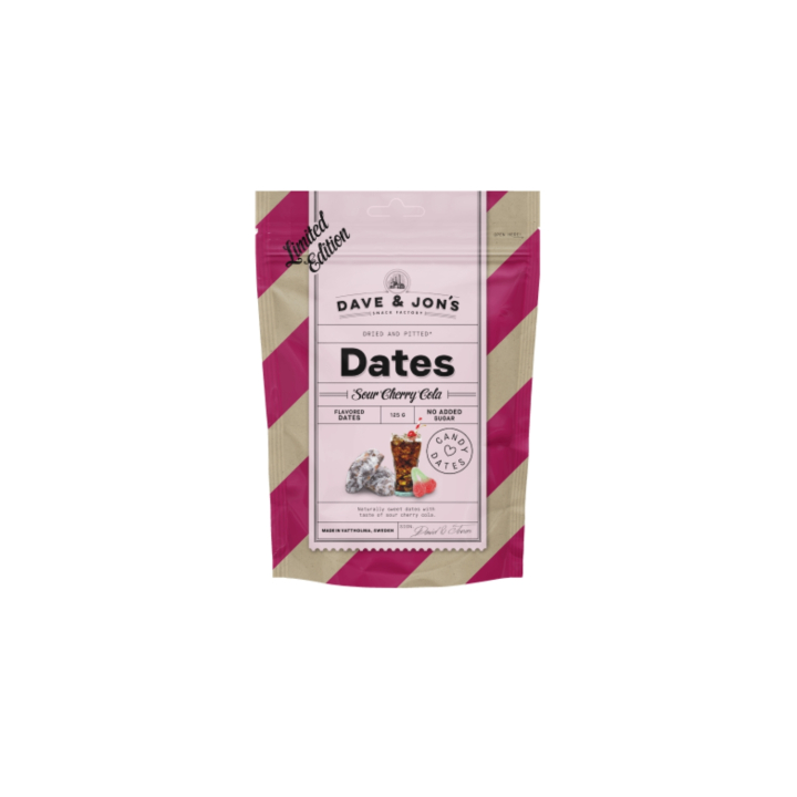 Dadlar Sour Cherry Cola 125g i gruppen Råvaror & Dryck / Frukt & Bär / Dadlar hos Rawfoodshop Scandinavia AB (800015585)